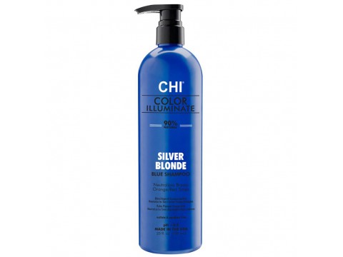 CHI IONIC COLOR ILLUMINATE spalvą atgaivinantis šampūnas – Silver Blonde, 739ml